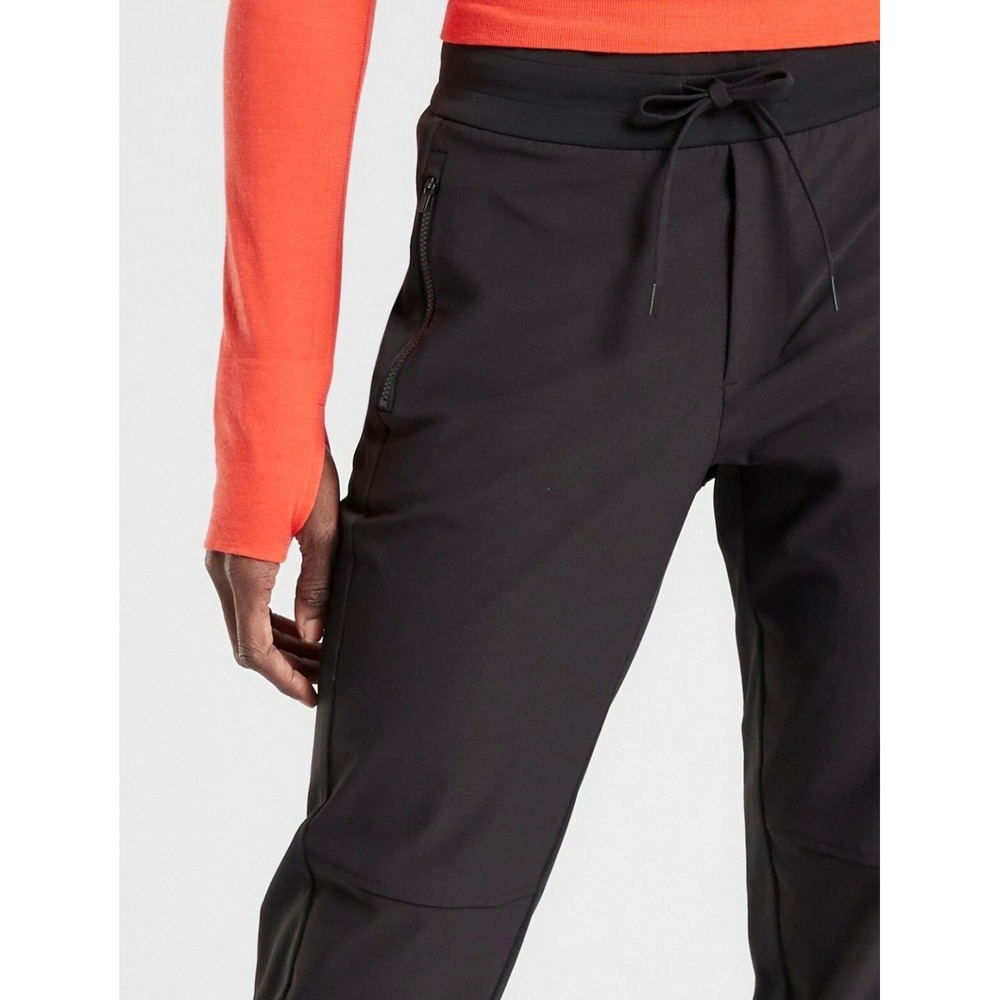 Athleta Headland Hybrid Mid Rise Jogger Black Women's Size 10 Athleisure Travel - Picture 2 of 14